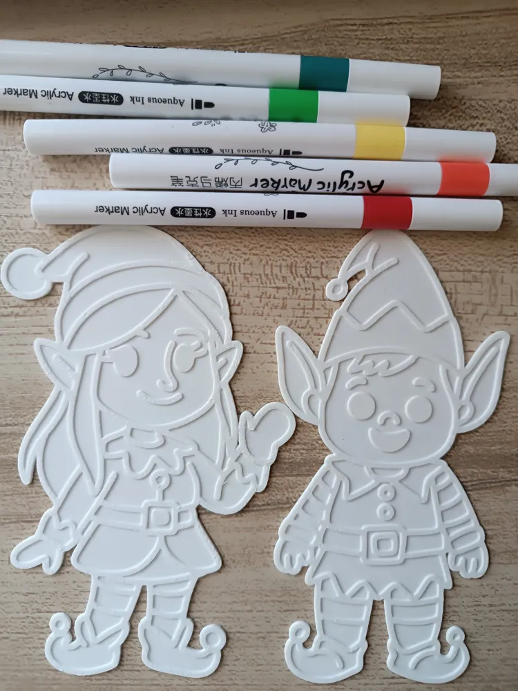 Elf on the Shelf Coloring Model - Free 3D Print Model - MakerWorld