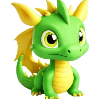 Dragón kawaii