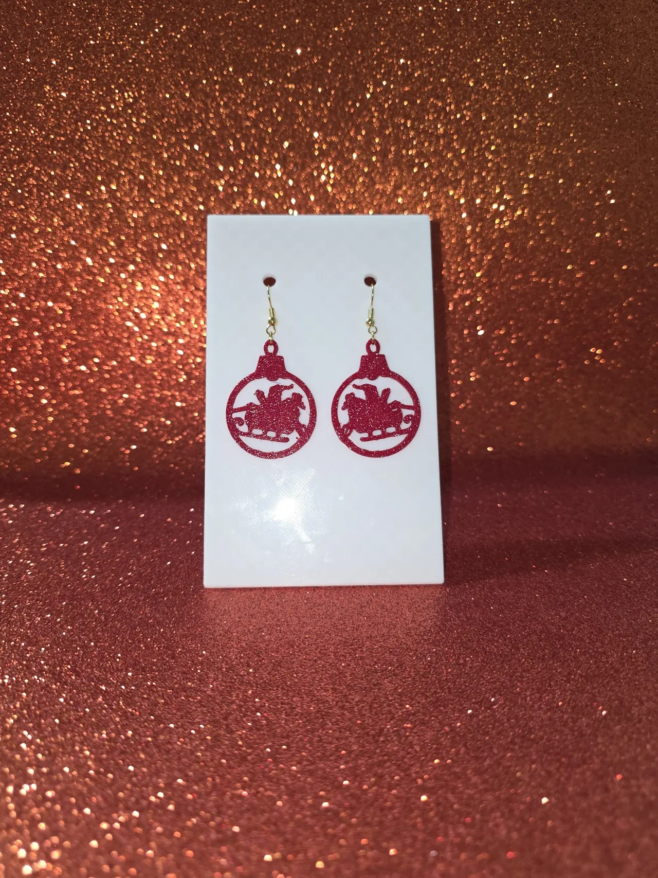 Santa Claus Night earrings view 2