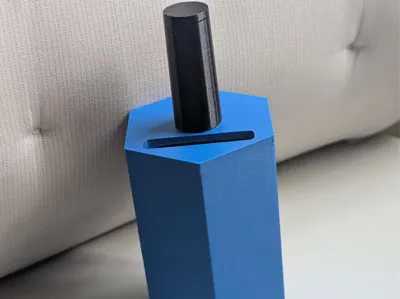 Nail polish bottle as piggy bank