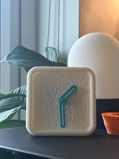 Modular Desktop Clock. Modern Topographic Design by Abstractia Design ...