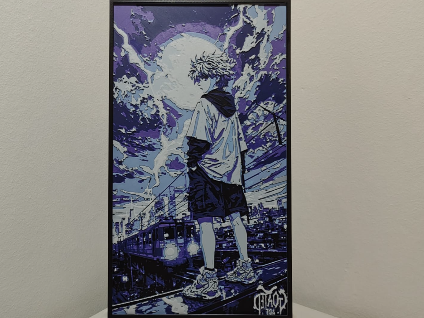 Killua Zoldyck "Night Tracks" HueForge (1x AMS)