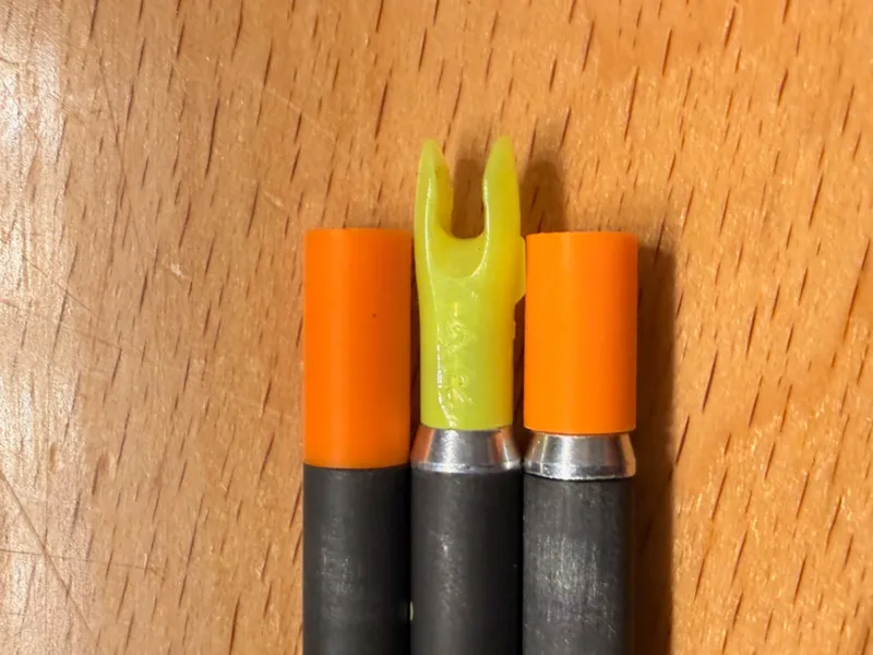 Dummy nocks for arrow cutting