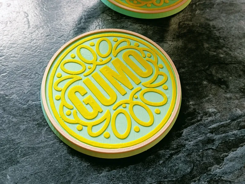 Guten Morgen, GUMO, mug coaster