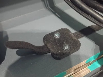Hook and Loop Cable tie mount