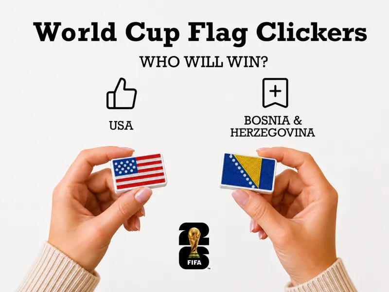 Who will win? USA vs Bosnia World Cup Flag Clicker