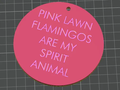 Lawn Flamingos are my spirit animal keychain