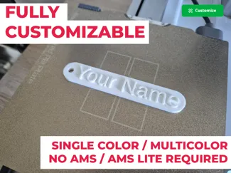 Customizable simple keychain