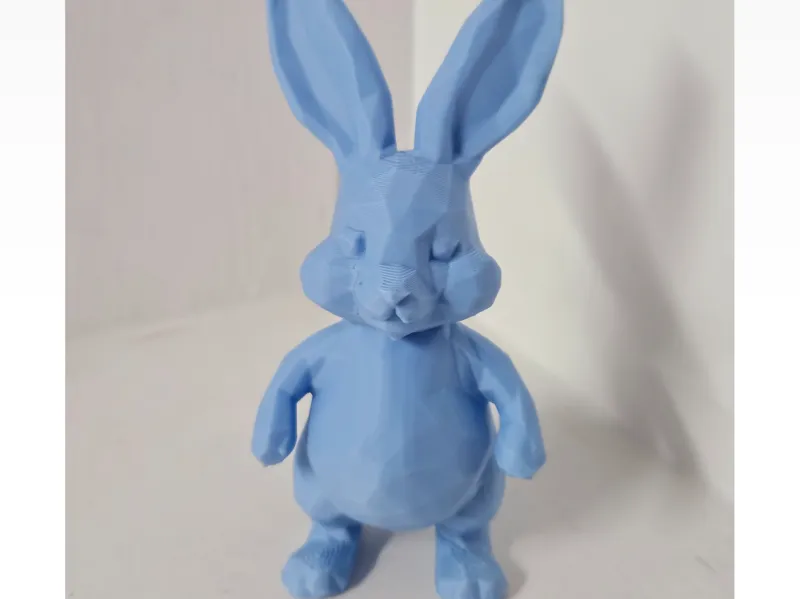 Low Poly Standing Chubby Bunny