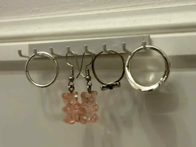 Minimalist Slim Jewelry Rack – Ring & Earring