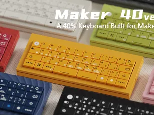 Maker40 V2 3D printed 40% mechanical keyboard