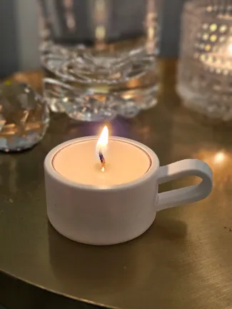 Cozy Tea Cup Tealight Candle Holder