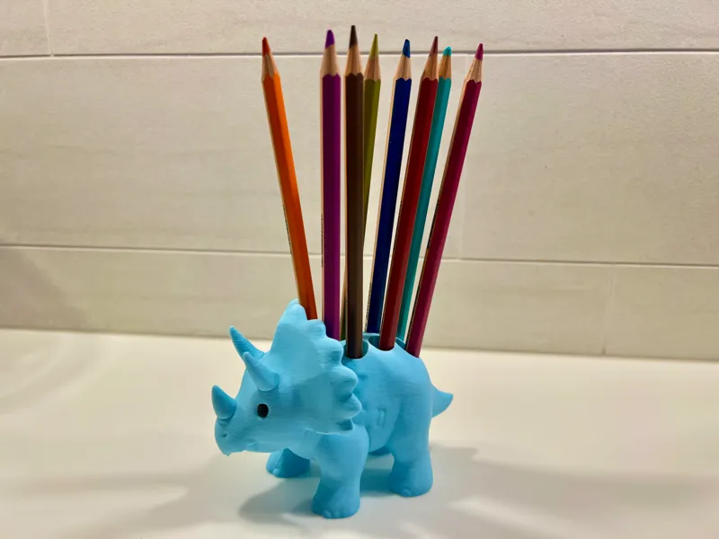 Dinosaur Triceratops penholder