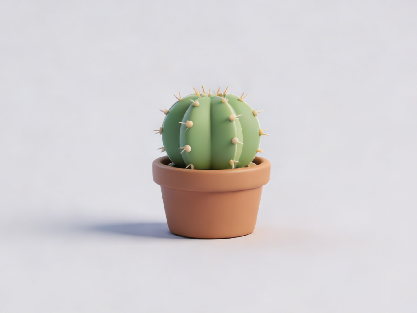 仙人球-微缩模型植物系列-儿童过家家涂色玩具