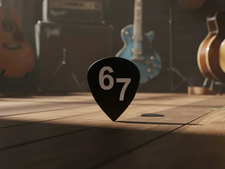 6 7 Guitar Pick