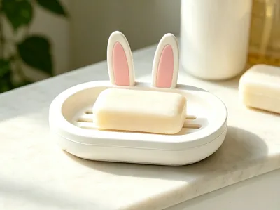 Cute Little Rabbit Soap Dish - Split Version