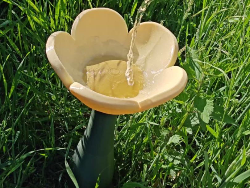 Giant Flower Insect Watering Station