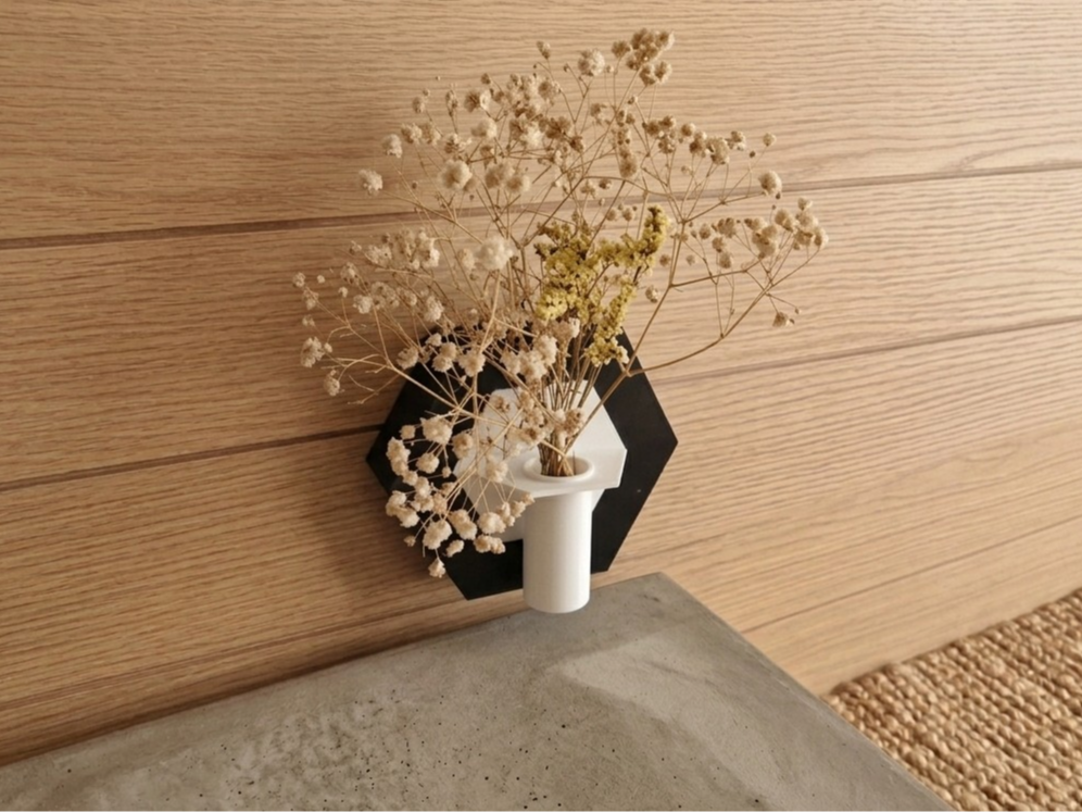 Hexagon Wall Vase Planter