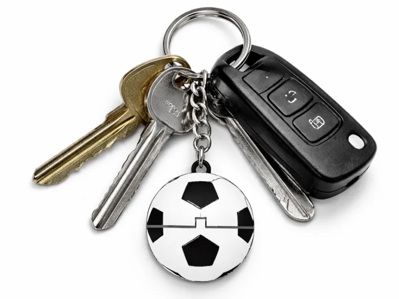 Football flexi keychain