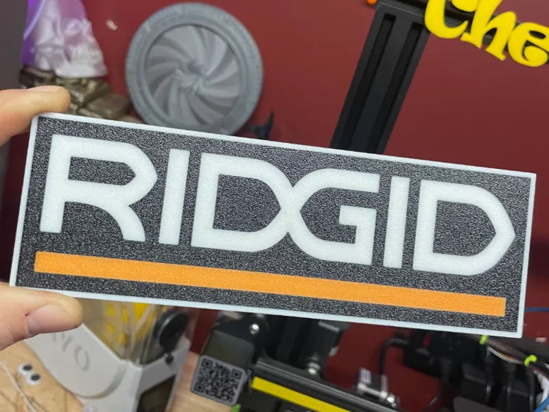 RIDGID Facedown(Flat) AMS Logo Plate 