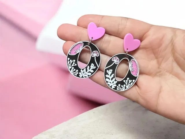 Pendientes florales