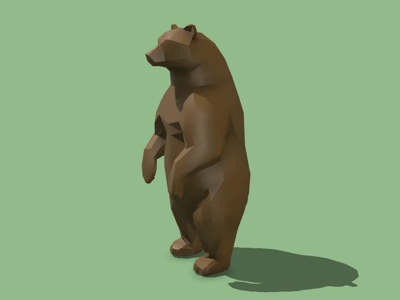 Origami Love Bear