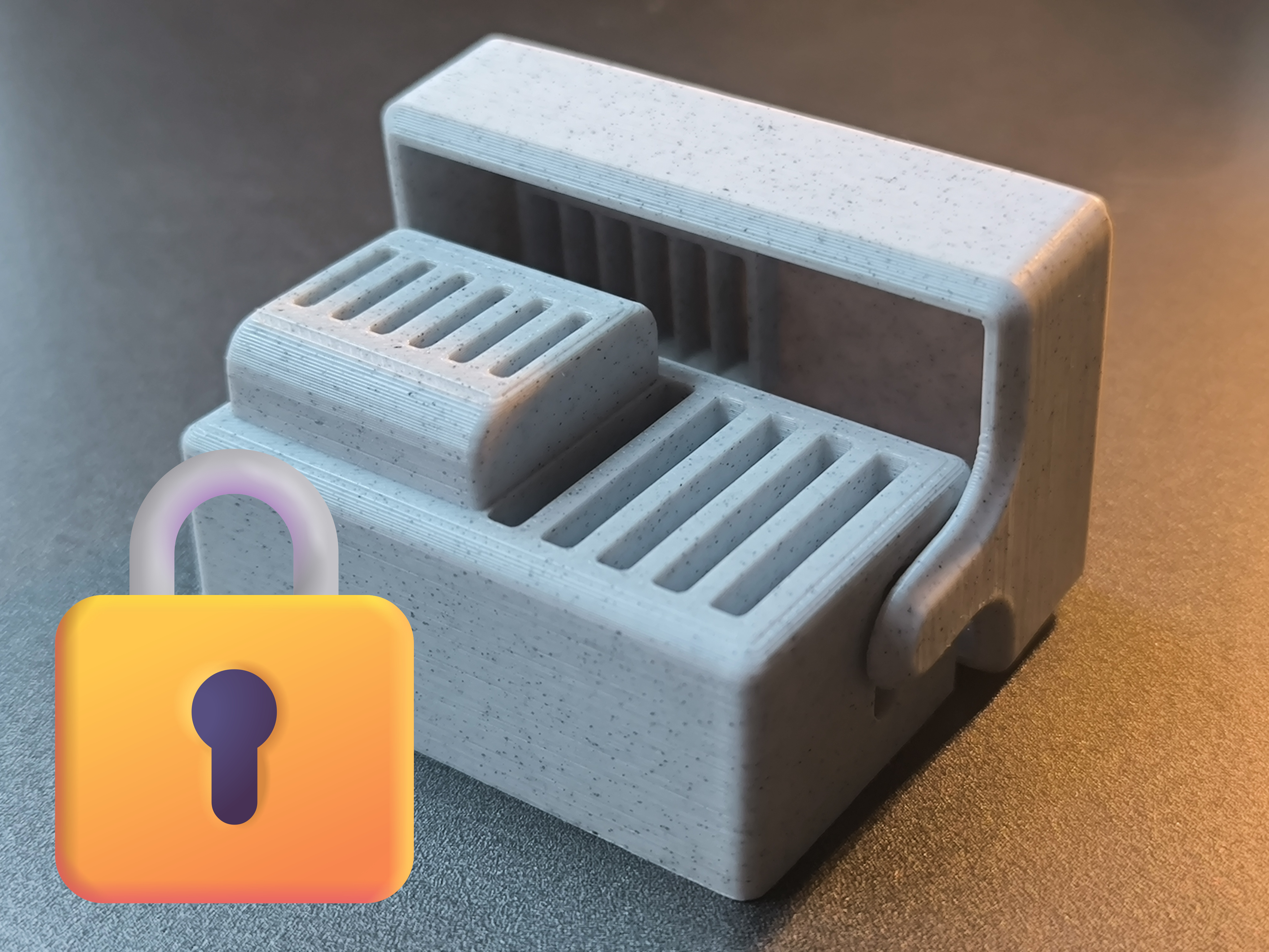 Miniatura 2 do modelo 3D SD & microSD box