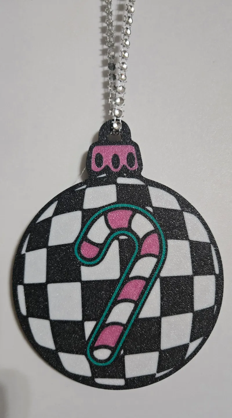 Retro Candy Cane Ornament