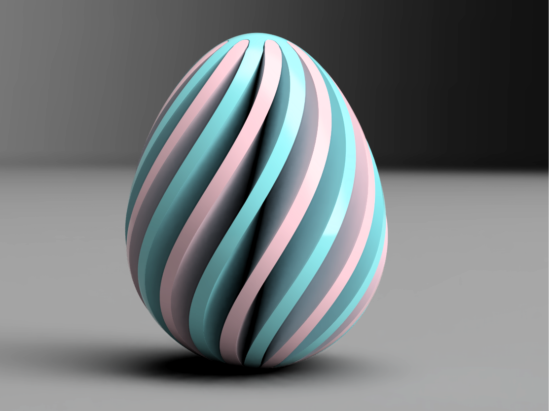Spiral Easter Egg