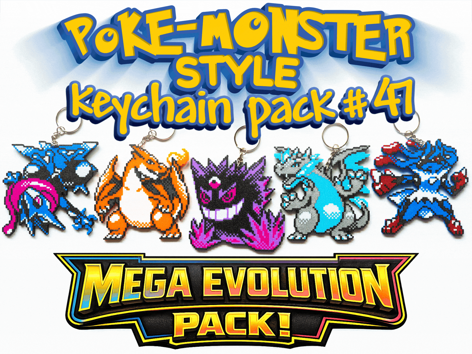 Poke-Monster Evolution Pack #47 Charizard Gengar