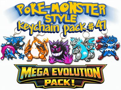 Poke-Monster Evolution Pack #47 Charizard Gengar