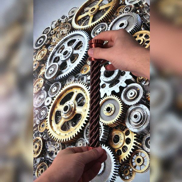 Reversible long spiral twister fidget