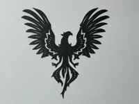Silhouette de phénix (déco murale) — photo 2