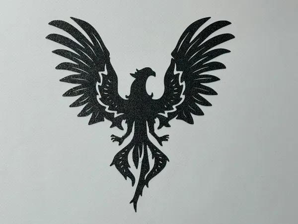 Silhouette de phénix (déco murale)