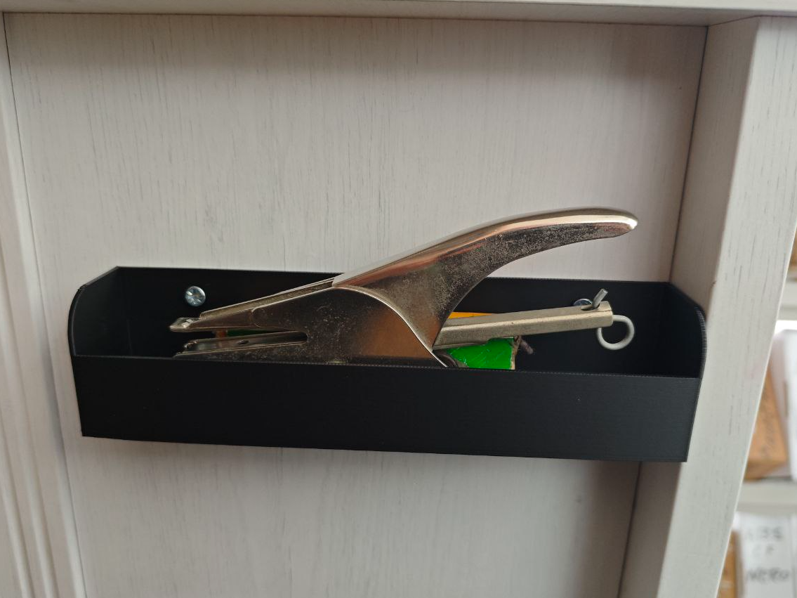 Universal Wall Utility Tray & Stapler Holder