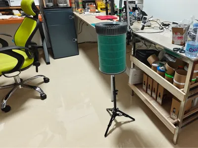 Tripod Support Tray that doesn't take up desktop space - for all simplified desktop air purifiers designed based on Xiaomi air purifier filters