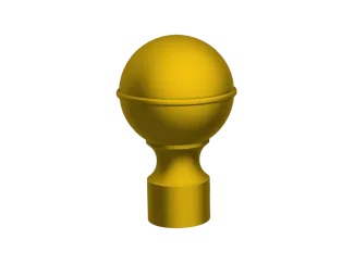 Classic Flagpole Finial Knob (Ball Top)