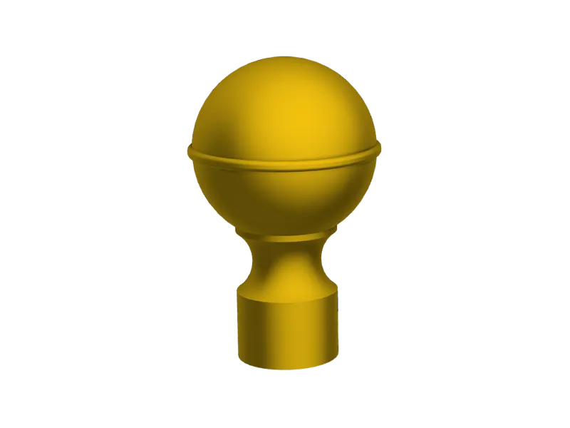 Classic Flagpole Finial Knob (Ball Top)