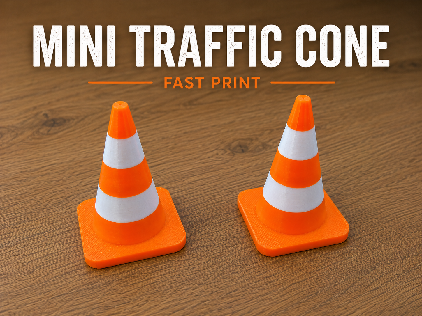 Mini Traffic Cones - Multi Color Print
