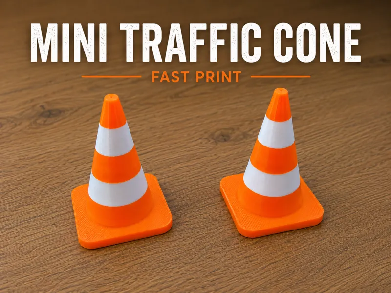 Mini Traffic Cones - Multi Color Print