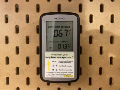 Airthings Radon Detector Holder for IKEA Pegboard
