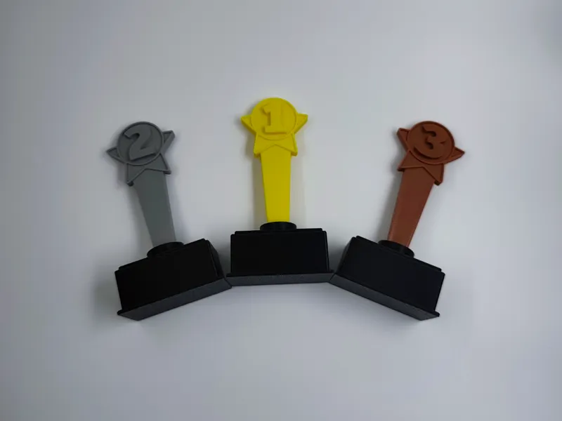 Mini Trophies Set – 1st 2nd 3rd Place Awards