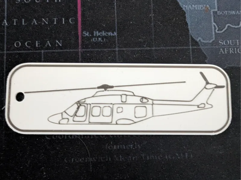 Agusta Westland AW169 keychain