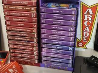 Evercade game stand for 15 carts