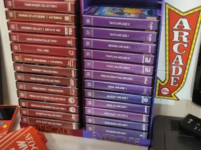 Evercade game stand for 15 carts