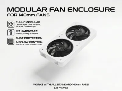 Modular 140mm Fan Enclosure System 