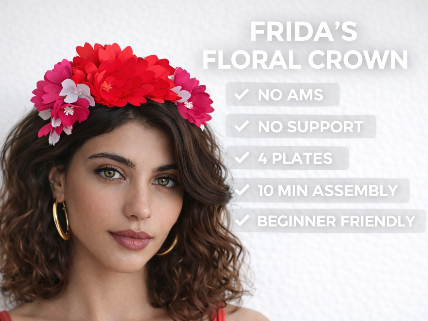 Frida's Floral Crown | 3D Printed Hair Accessory