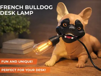 French bulldog (desk lamp)