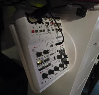 Holder for soundmixer