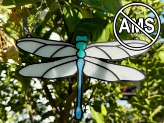 Dragonfly Stained Glass - No AMS required!